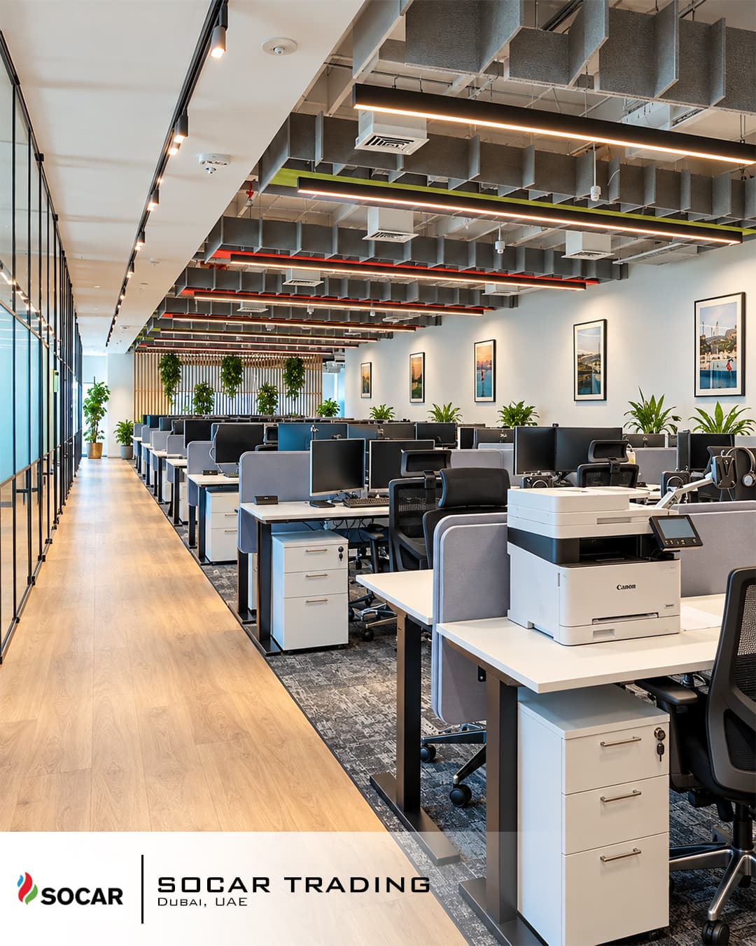 SOCAR Trading Headquarters Lighting